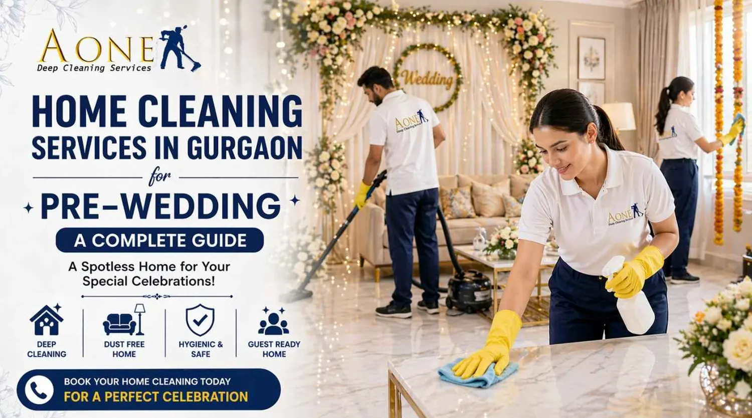  Pre-Wedding Home Cleaning Services in Gurgaon